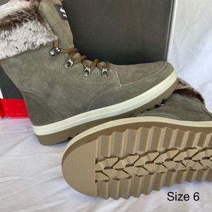 New Women’s Cougar Waterproof Suede Lace-Up Boots